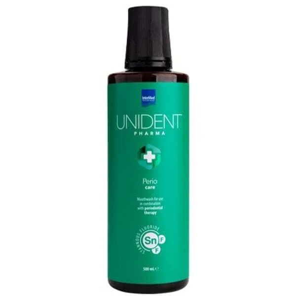 UNIDENT Pharma Apa de gură Perio Care Apa de gură pentru îngrijirea parodontală, 500ml — preț și oferte