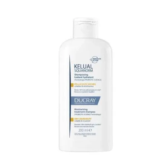 DUCRAY Kelual Squanorm Șampon de tratament pentru mătreață și piele uscată 200ml — preț și oferte