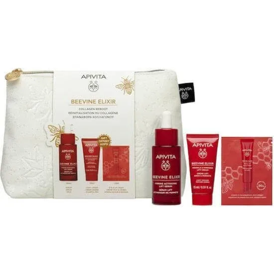 APIVITA Promo Beevine Elixir Routine Ser activator pentru fermitate și lifting 30ml & cadou Cremă antirid pentru fermitate și lifting textură ușoară 15ml & cadou Cremă antirid pentru ochi și buze 1,5ml — preț și oferte