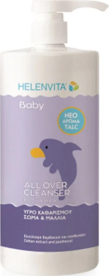 HELENVITA Baby All Over Cleanser Body & Hair Baby Cleanser pentru corp și păr cu parfum de talc 1000ml — preț și oferte