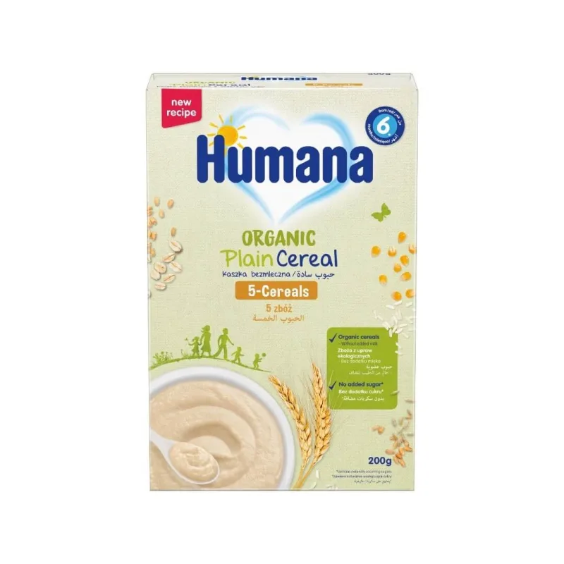 HUMANA Organic Cream 5 Cereale fără lapte De la 6+ luni 200g — preț și oferte