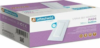 ALFASHIELD Sterile Anti-stick hipoalergenice patch-uri adezive 9cmx20cm 50 bucăți — preț și oferte