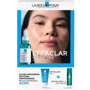 LA ROCHE POSAY Promo Effaclar Serum Serum împotriva imperfecțiunilor persistente, 30ml, Effaclar Gel, 50ml & Effaclar A.Z Gel-Cremă, 3ml