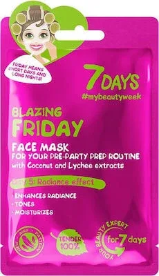 7DAYS Blazing Friday Sheet Mask Mască de față cu apă de nucă de cocos, 28g — preț și oferte