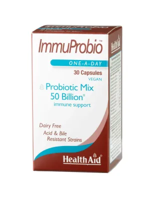 HEALTH AID Immuprobio 50 Billion Supliment alimentar cu probiotice și prebiotice 30 capsule