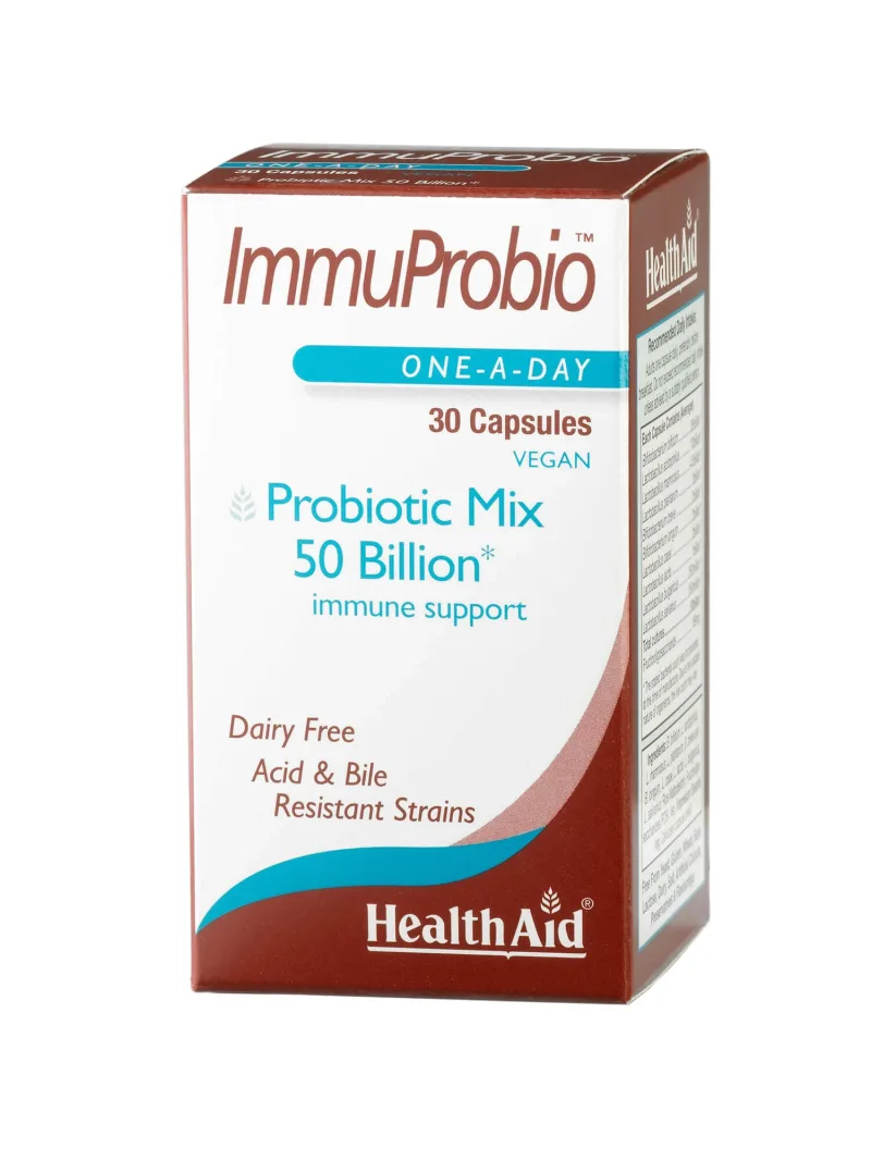 HEALTH AID Immuprobio 50 Billion Supliment alimentar cu probiotice și prebiotice 30 capsule — preț și oferte