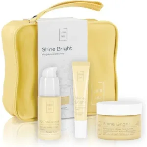 LAVISH CARE Skin Care Essentials Facial Care Set pentru luminozitate și strălucire cu Shine Bright Antioxidant Face Cream 50ml & Face Serum with Vitamin C 30ml & Eye Cream 15ml & Gift Box
