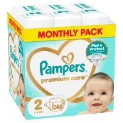 PAMPERS Premium Care No.2 Pentru 4-8kg 226 bucăți MSB — preț și oferte