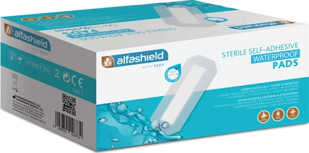 ALFASHIELD Waterproof Sterile Self Adhesive Pads 9x25cm 50 Pieces — preț și oferte