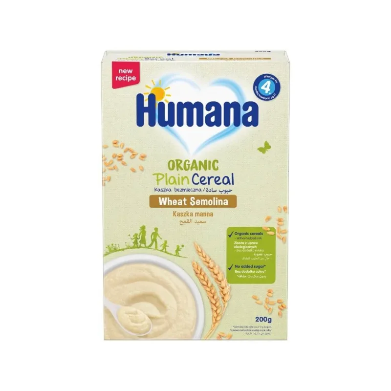 HUMANA Cremă organică cu semiglucid pentru 4+ luni 200g — preț și oferte