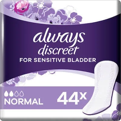 ALWAYS Discreet Pernuțe pentru incontinență Normal 44 bucăți — preț și oferte