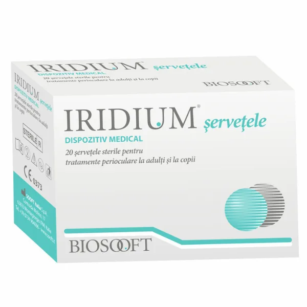 Servetele oftalmice Iridium, Biosooft | 20 buc — preț și oferte
