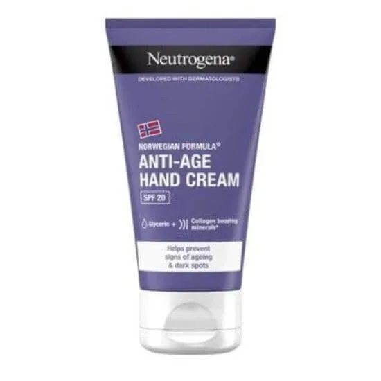 NEUTROGENA Visibly Renew Cremă de mâini anti-îmbătrânire cu protecție solară SPF 20 75ml — preț și oferte