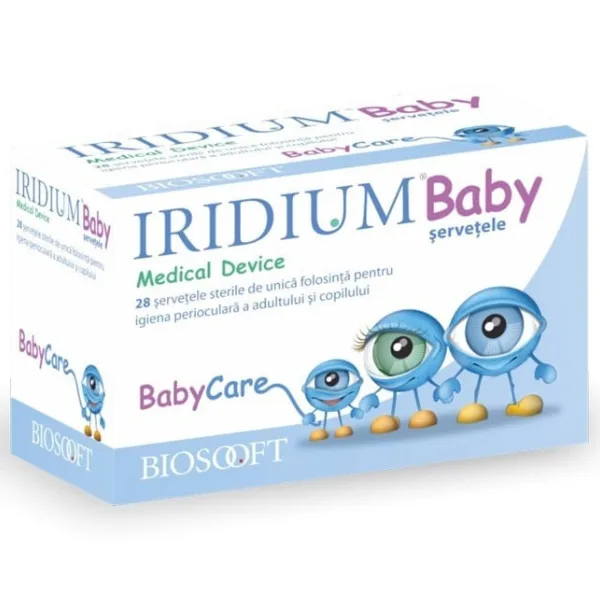 Servetele oftalmice sterile Iridium Baby, Biosooft | 28 buc — preț și oferte