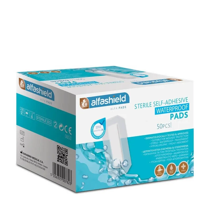 ALFASHIELD Sterile impermeabile patch-uri adezive 10x10cm 50 bucăți — preț și oferte