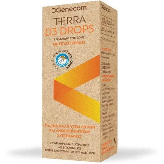 TERRA D3 Drops Vitamina D3 Drops 20ml — preț și oferte