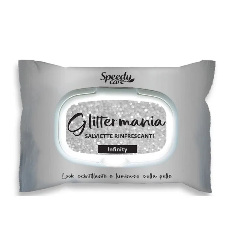 Servetele refreshing cu sclipici pentru fata si corp  Glittermania Goldness Argintiu, O-Pac | 15 buc O-PAC INFINITY — preț și oferte