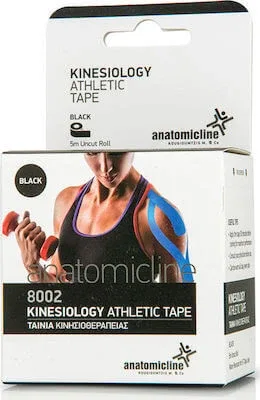 TAPE Anatomic Line Kinesiology Athletic Tape Bandă kinesiologică de culoare neagră, 5cm x 5m — preț și oferte