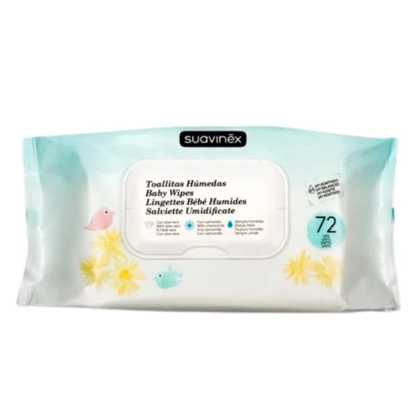 Servetele umede cu aloe vera si musetel pentru copii, Suavinex | 72 bucati — preț și oferte