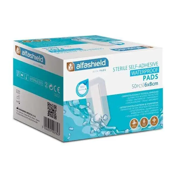 Tampoane impermeabile ALFASHIELD 6x8cm tampoane adezive impermeabile sterile 50 bucăți — preț și oferte