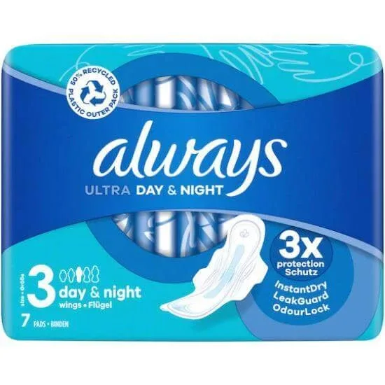 ALWAYS Ultra Day Super Extra Pads cu aripi mărimea 3, 7 bucăți — preț și oferte
