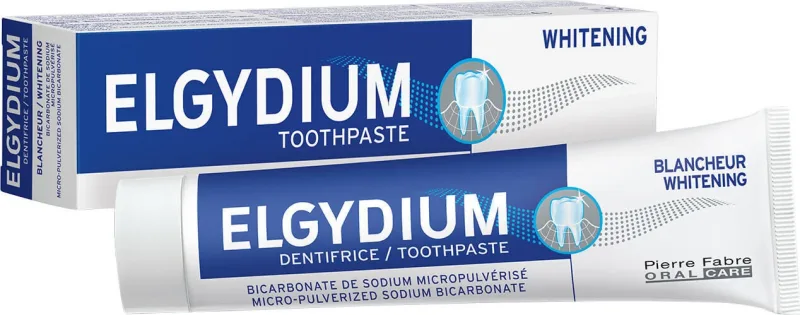 ELGYDIUM Whitening, pastă de dinți de albire zilnică 75ml — preț și oferte