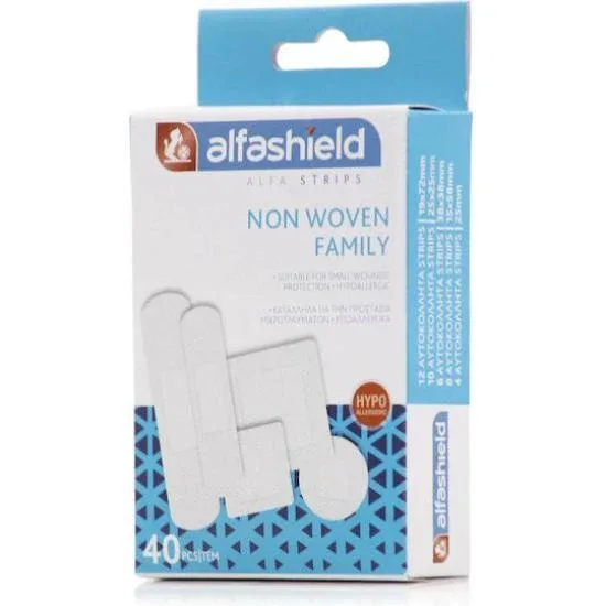 ALFASHIELD Non Woven Family Strips Autocolante în 5 dimensiuni, 40 bucăți — preț și oferte