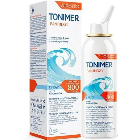 TONIMER Panthexyl Spray Soluție hipertonică cu apă de mare, 100ml — preț și oferte