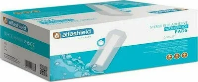 ALFASHIELD Waterproof Sterile Self Adhesive Pads 9x20cm 50 Pieces — preț și oferte