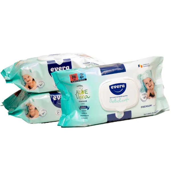 Servetele umede Evera | 80 bucati FILTRE AER CURAT — preț și oferte