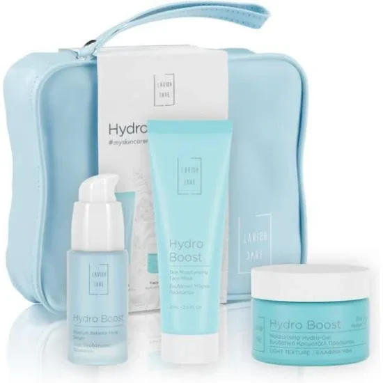 Set de îngrijire facială cu hidratare intensivă LAVISH CARE Skin Care Essentials cu gel de față Hydro Boost, 50 ml, ser hidratant, 30 ml, mască de față, 75 ml și cutie cadou — preț și oferte