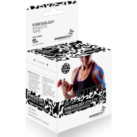 Banda ANATOMIC LINE Banda Kinesiology Athletic Banda Kinesiology Art Zebra 5cm x 5m — preț și oferte