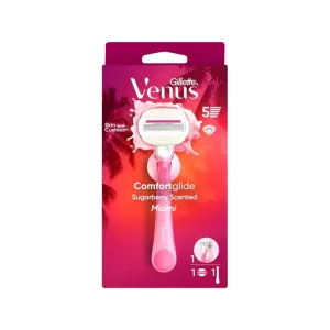 GILLETTE Venus Comfort Glide Aparat de bărbierit pentru femei 1 bucată & 1 rezervă & 1 bază de duș