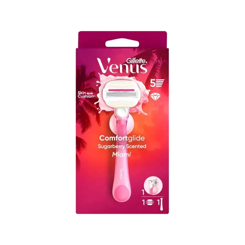 GILLETTE Venus Comfort Glide Aparat de bărbierit pentru femei 1 bucată & 1 rezervă & 1 bază de duș — preț și oferte
