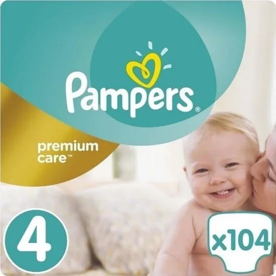 PAMPERS Scutece pentru copii Premium Care No.4 8-14Kgr 104 bucăți Mega Pack — preț și oferte