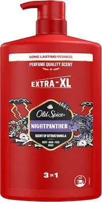 OLD SPICE Nightpanther 3in1 Gel de duș și șampon Gel de duș pentru bărbați Șampon pentru corp Păr și față 1000ml — preț și oferte