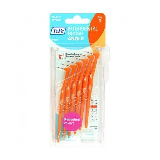 TEPE Perii pentru dinți mijlocii Unghi nr.1 0.45mm Portocaliu x6 — preț și oferte