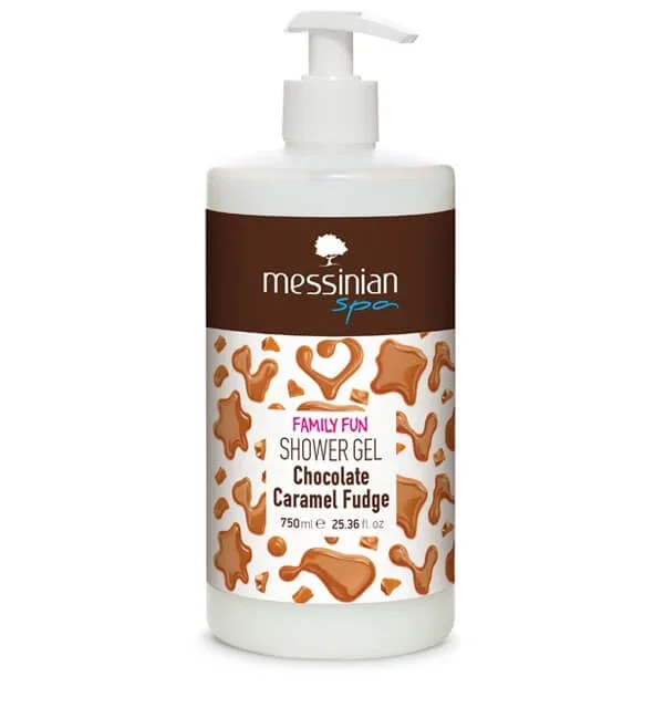 Messinian Spa | Gel de duș pentru distracție în familie Chocolate Caramel Fudge | 750ml — preț și oferte