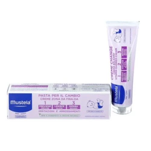 MUSTELA Vitamin Barrier Cream 1 2 3 Cremă zilnică pentru schimbarea scutecului 100ml — preț și oferte