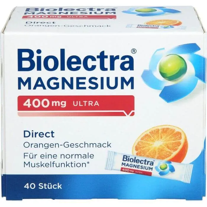 BIOLECTRA Magneziu 400 mg ultra Direct Orange 40 Capsule — preț și oferte