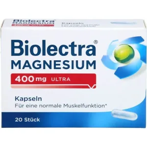 BIOLECTRA Magneziu 400 mg ultra Capsule 20 Capsule