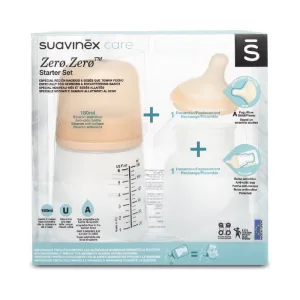 Set biberon anticolici cu debit variabil Zero Zero, Suavinex | 180 ml