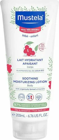 MUSTELA Loțiune hidratantă calmantă Lapte hidratant calmant pentru sugari 200ml — preț și oferte