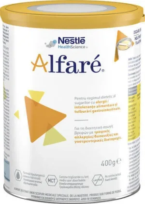 NESTLE Alfare Alimente dietetice pentru sugari cu simptome gastrointestinale datorate alergiilor și intoleranțelor alimentare, 400gr