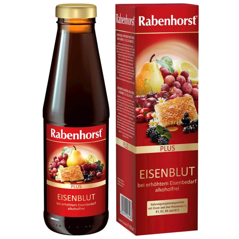 Rabenhorst, băutură din fructe și plante cu fier și vitamine, 450 ml — preț și oferte