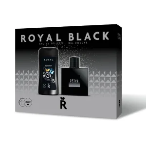 Set cadou barbati Royal Black, Corania | EDT 100 ml + gel de dus 250 ml