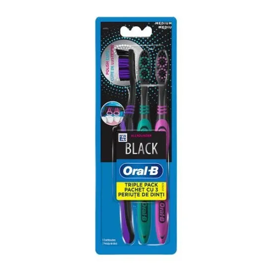Periuță de dinți ORAL B White Mega Pack 40M 3 bucăți — preț și oferte