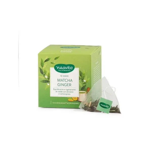 Filtroscrigno Green Tea Matcha Ginger 15 pliculețe — preț și oferte
