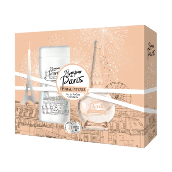 Set cadou dama Bonjour de Paris Floral Intense, Corania | EDP 100 ml + gel de dus 250 ml CORANIA INFINITY — preț și oferte