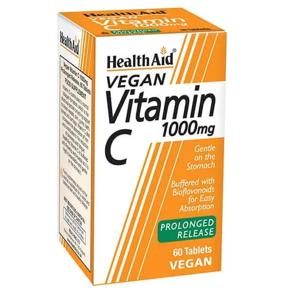 Health Aid | Vitamina C 1000mg eliberare prelungită | Vitamina C supliment alimentar | 60 comprimate — preț și oferte